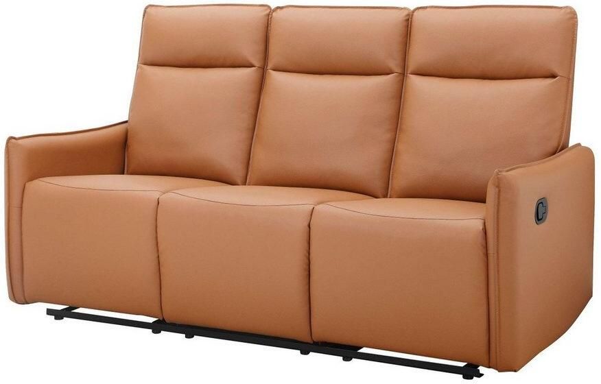 Dorel Home 3-zitsbank Lugo bioscoopbank met relaxfunctie in kunstleer en geweven stof - Foto 3