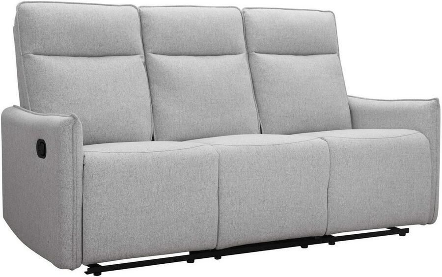 Dorel Home 3-zitsbank Lugo bioscoopbank met relaxfunctie in kunstleer en geweven stof - Foto 4