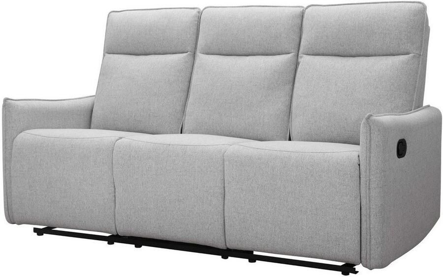 Dorel Home 3-zitsbank Lugo bioscoopbank met relaxfunctie in kunstleer en geweven stof - Foto 5