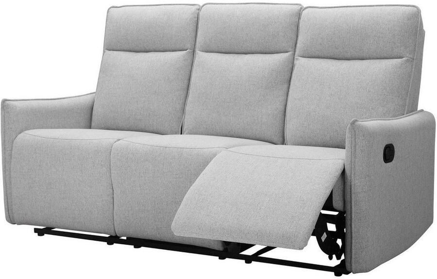 Dorel Home 3-zitsbank Lugo bioscoopbank met relaxfunctie in kunstleer en geweven stof - Foto 3