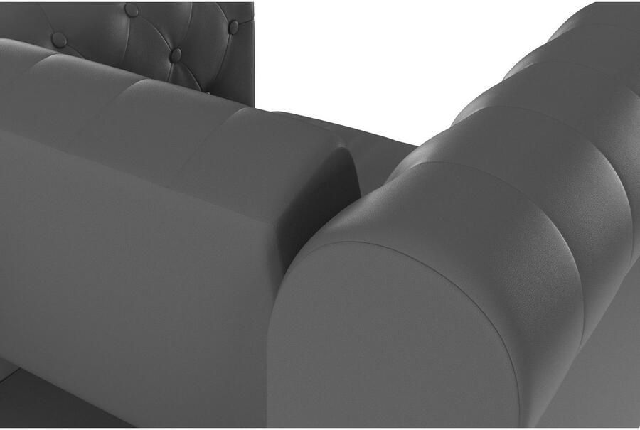 Dorel Home Chesterfield-fauteuil Felix met rugleuning 3-voudig verstelbaar benen massief hout zithoogte 46 cm - Foto 5