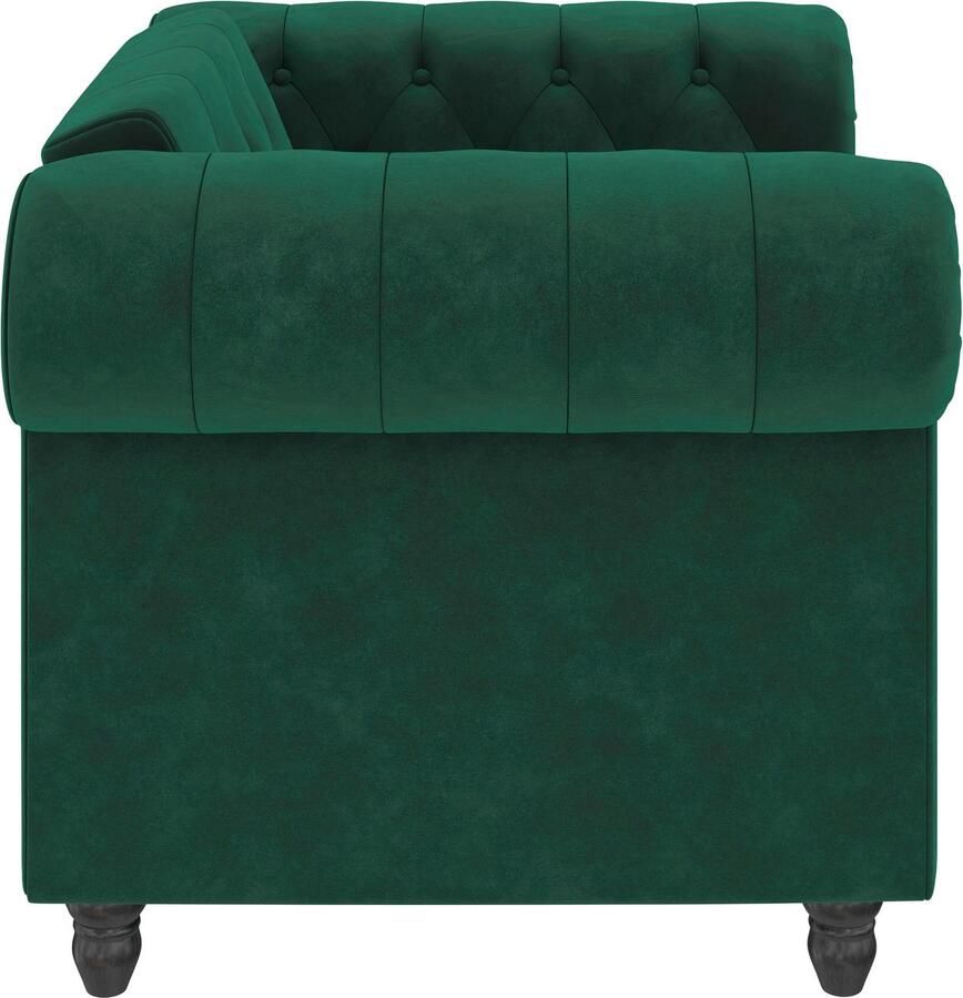 Dorel Home Chesterfield-fauteuil Felix met rugleuning 3-voudig verstelbaar benen massief hout zithoogte 46 cm - Foto 5