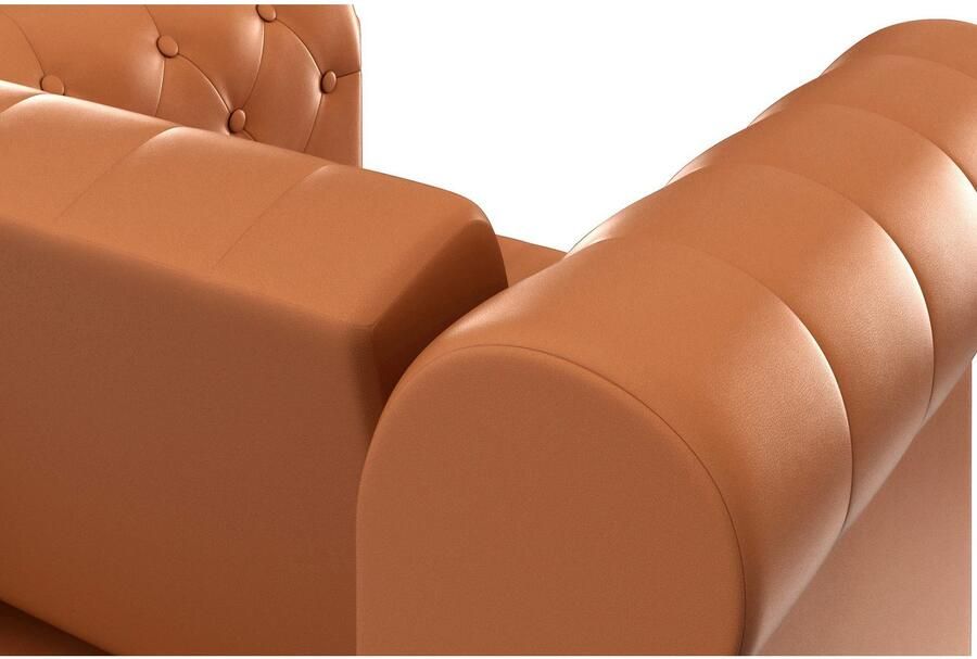 Dorel Home Chesterfield-fauteuil Felix met rugleuning 3-voudig verstelbaar benen massief hout zithoogte 46 cm - Foto 5