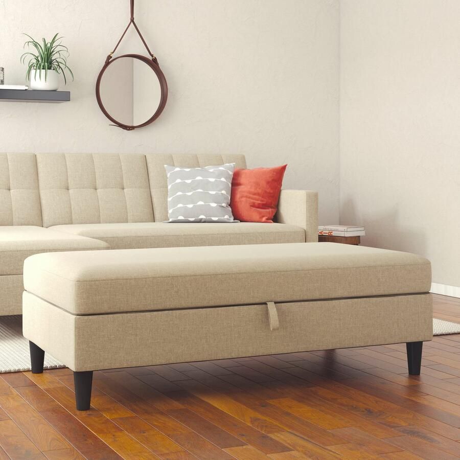 Dorel Home Hocker met bergruimte Hartford Hocker met bergruimte vrij plaatsbaar zithoogte 43 cm - Foto 2