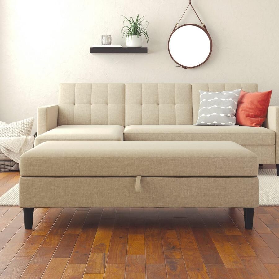Dorel Home Hocker met bergruimte Hartford Hocker met bergruimte vrij plaatsbaar zithoogte 43 cm - Foto 3