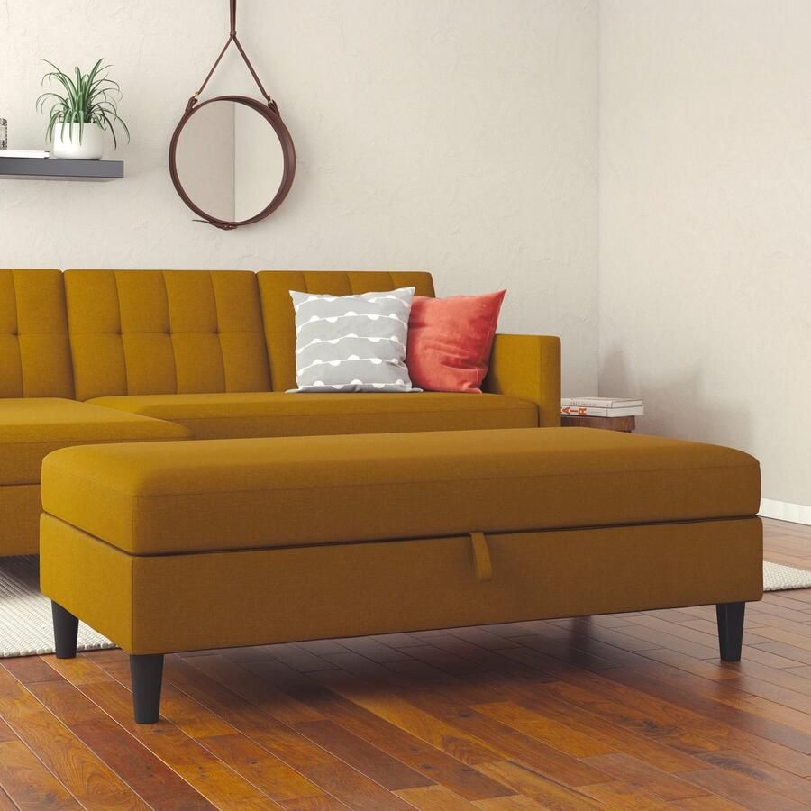 Dorel Home Hocker met bergruimte Hartford Hocker met bergruimte vrij plaatsbaar zithoogte 43 cm