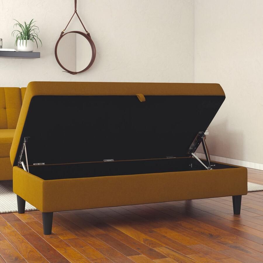 Dorel Home Hocker met bergruimte Hartford Hocker met bergruimte vrij plaatsbaar zithoogte 43 cm - Foto 3