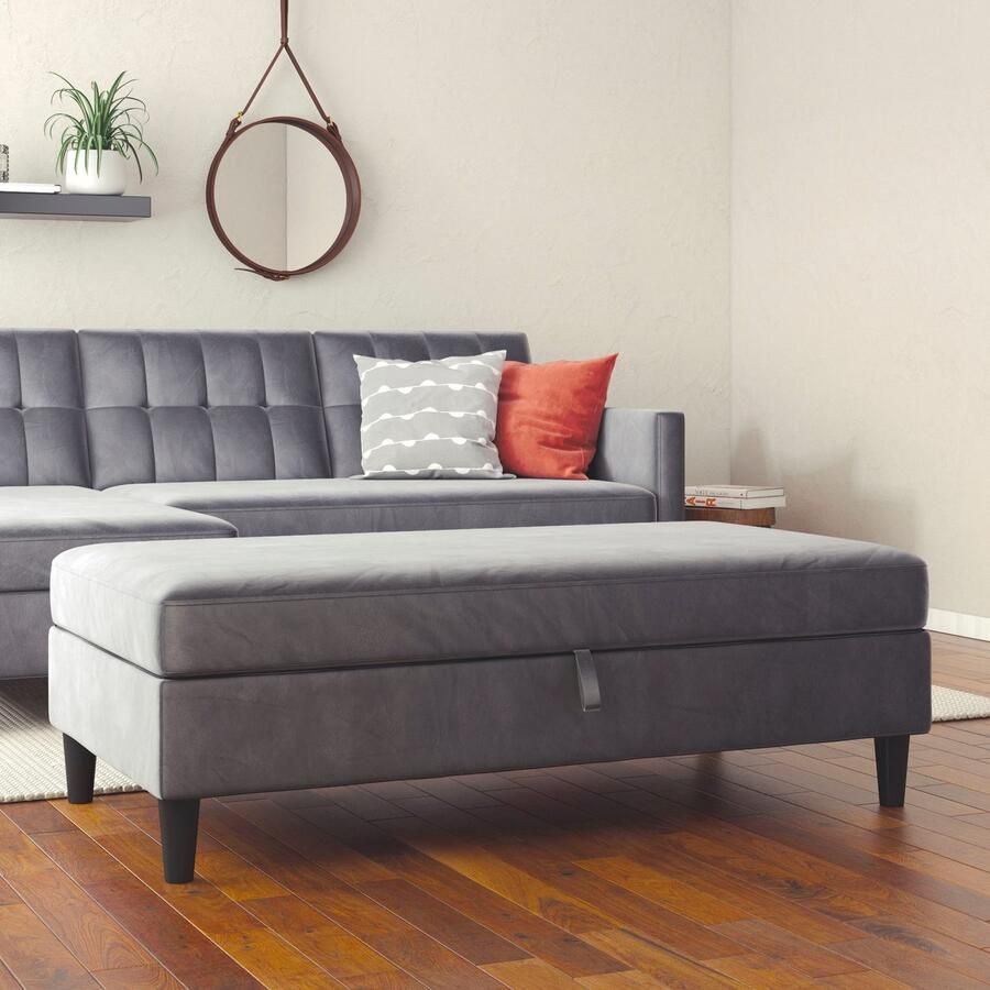 Dorel Home Hocker met bergruimte Hartford Hocker met bergruimte vrij plaatsbaar zithoogte 43 cm - Foto 2