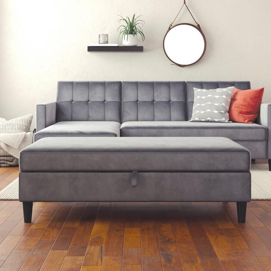 Dorel Home Hocker met bergruimte Hartford Hocker met bergruimte vrij plaatsbaar zithoogte 43 cm - Foto 3