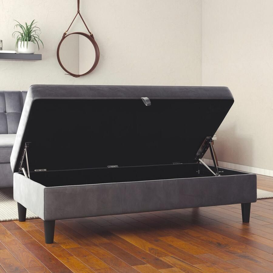 Dorel Home Hocker met bergruimte Hartford Hocker met bergruimte vrij plaatsbaar zithoogte 43 cm - Foto 4