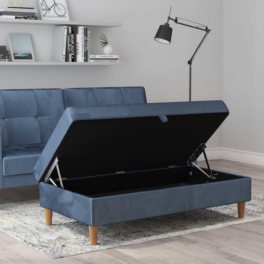 Dorel Home Hocker met bergruimte Lilly met bergruimte vrij in ruimte plaatsbaar zithoogte 43 cm (1 stuk) - Foto 4