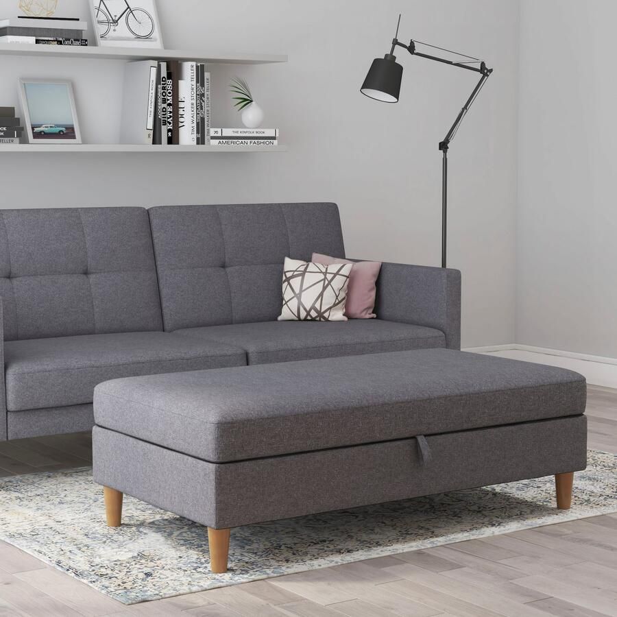 Dorel Home Hocker met bergruimte Lilly met bergruimte vrij in ruimte plaatsbaar zithoogte 43 cm (1 stuk) - Foto 3