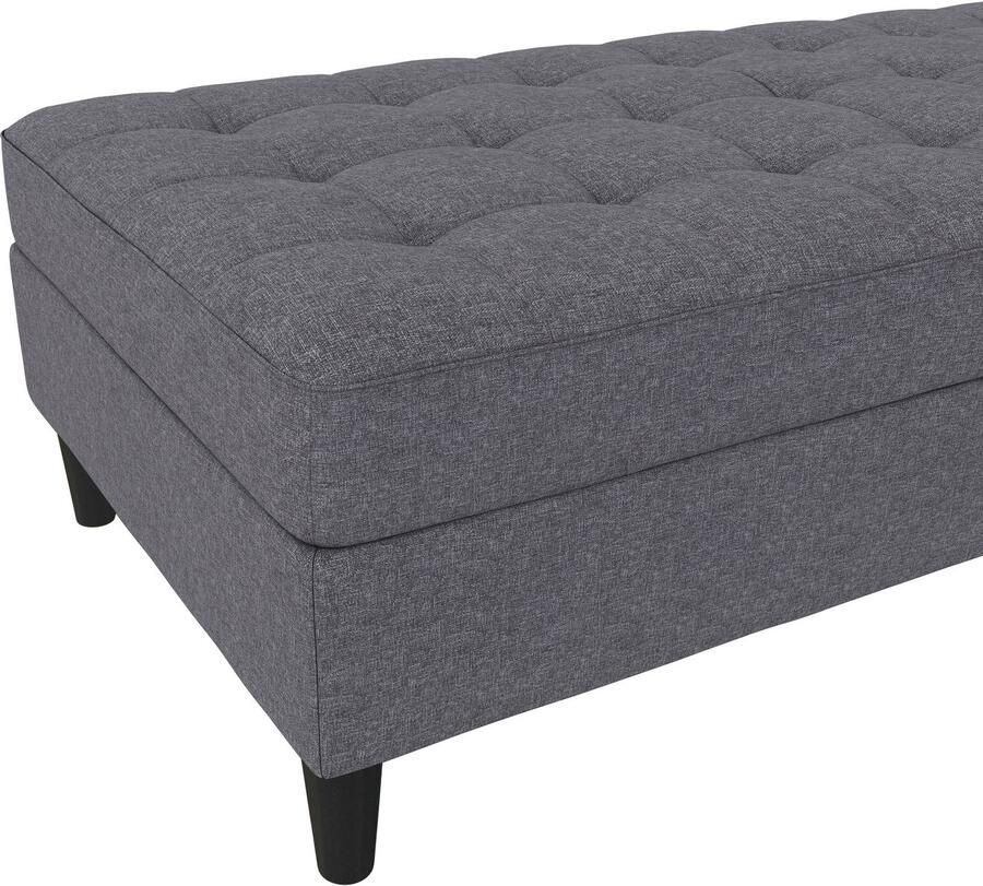 Dorel Home Hocker met bergruimte Presley Hocker met bergruimte vrij plaatsbaar zithoogte 43 cm - Foto 2
