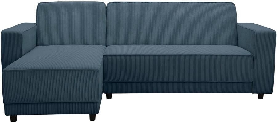 Dorel Home Hoekbank Allie slaapbank 230 cm met relaxfunctie in de rugleuning Slaapbank functie (108 194 5 cm) trendy ribfluweel of onderhoudsvriendelijk velours - Foto 4