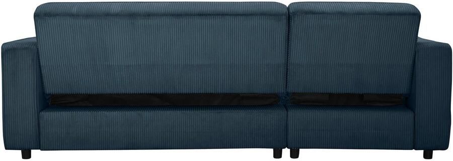 Dorel Home Hoekbank Allie slaapbank 230 cm met relaxfunctie in de rugleuning Slaapbank functie (108 194 5 cm) trendy ribfluweel of onderhoudsvriendelijk velours - Foto 8