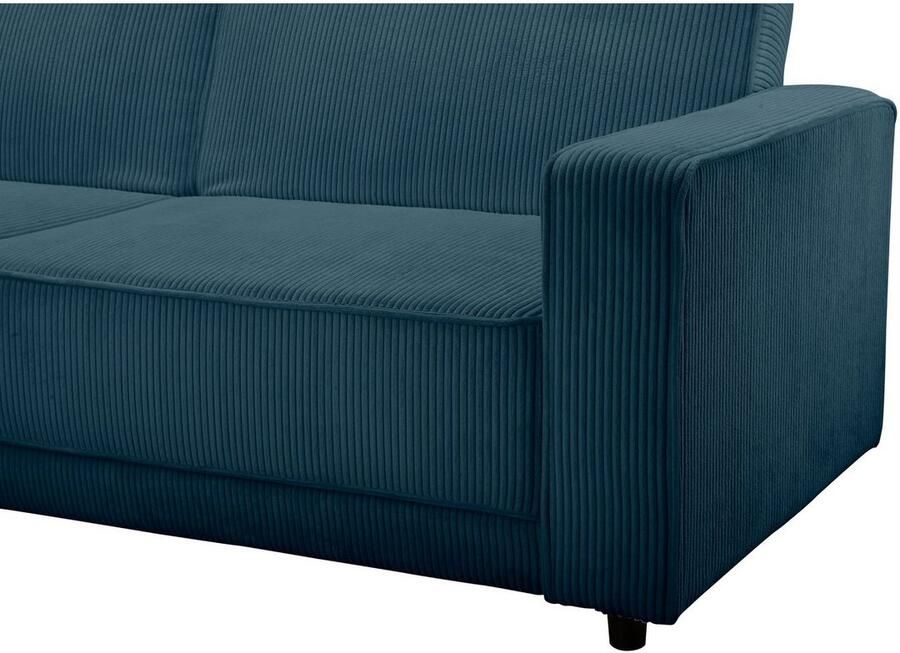 Dorel Home Hoekbank Allie slaapbank 230 cm met relaxfunctie in de rugleuning Slaapbank functie (108 194 5 cm) trendy ribfluweel of onderhoudsvriendelijk velours - Foto 2