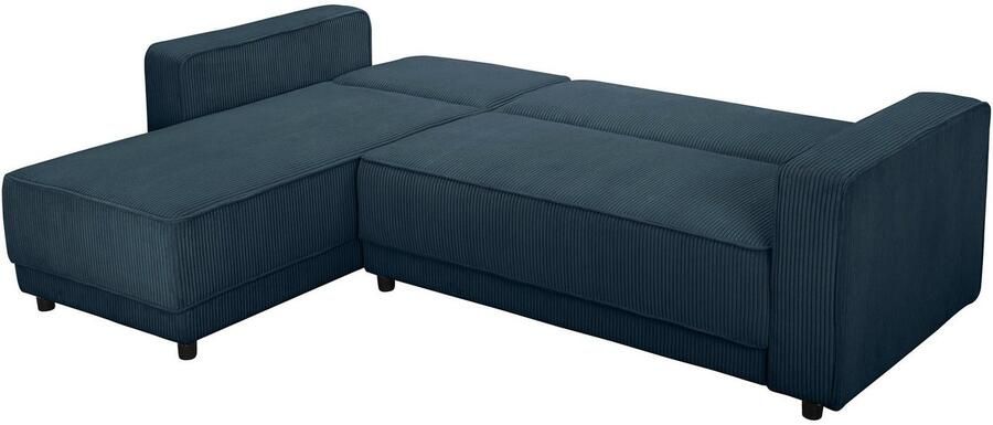 Dorel Home Hoekbank Allie slaapbank 230 cm met relaxfunctie in de rugleuning Slaapbank functie (108 194 5 cm) trendy ribfluweel of onderhoudsvriendelijk velours - Foto 5
