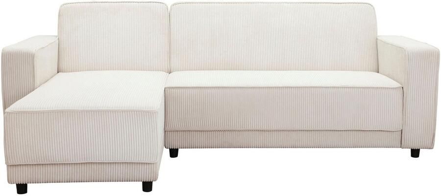 Dorel Home Hoekbank Allie slaapbank 230 cm met relaxfunctie in de rugleuning Slaapbank functie (108 194 5 cm) trendy ribfluweel of onderhoudsvriendelijk velours - Foto 4