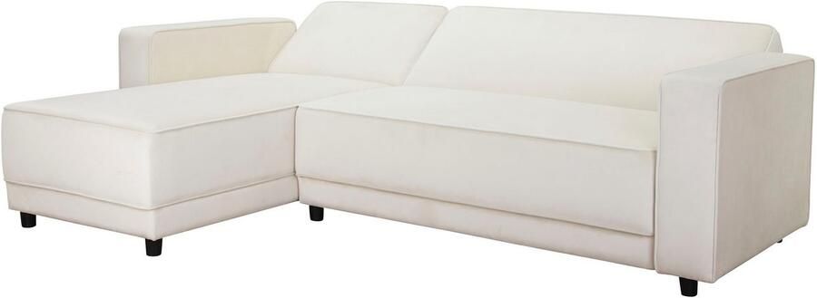 Dorel Home Hoekbank Allie slaapbank 230 cm met relaxfunctie in de rugleuning Slaapbank functie (108 194 5 cm) trendy ribfluweel of onderhoudsvriendelijk velours - Foto 7