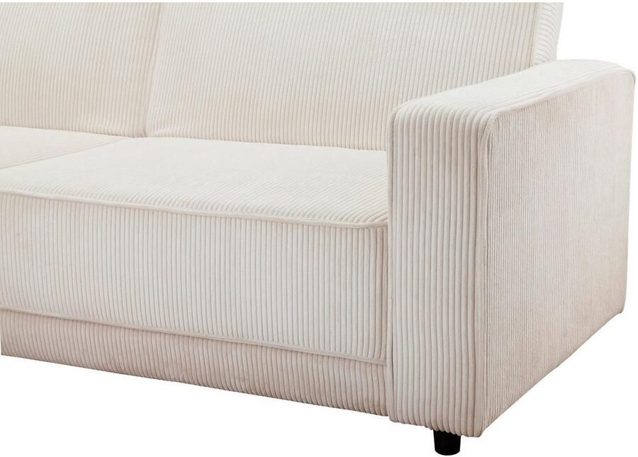 Dorel Home Hoekbank Allie slaapbank 230 cm met relaxfunctie in de rugleuning Slaapbank functie (108 194 5 cm) trendy ribfluweel of onderhoudsvriendelijk velours - Foto 2