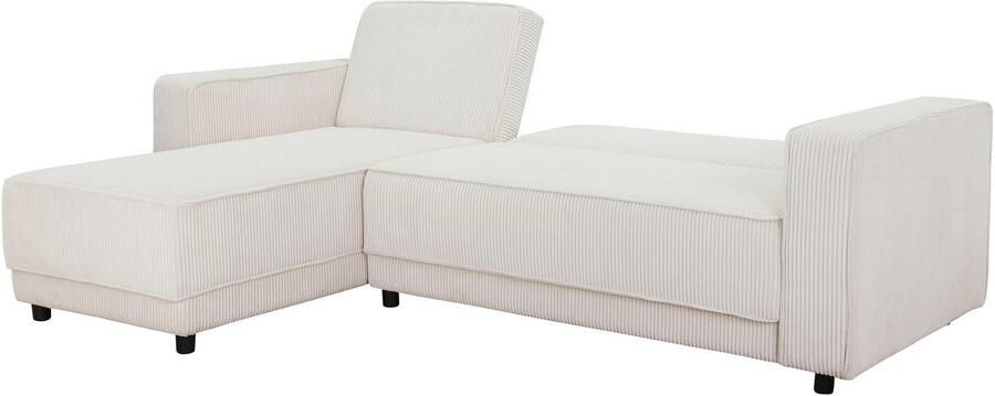 Dorel Home Hoekbank Allie slaapbank 230 cm met relaxfunctie in de rugleuning Slaapbank functie (108 194 5 cm) trendy ribfluweel of onderhoudsvriendelijk velours - Foto 6