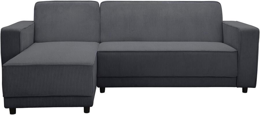 Dorel Home Hoekbank Allie slaapbank 230 cm met relaxfunctie in de rugleuning Slaapbank functie (108 194 5 cm) trendy ribfluweel of onderhoudsvriendelijk velours - Foto 4