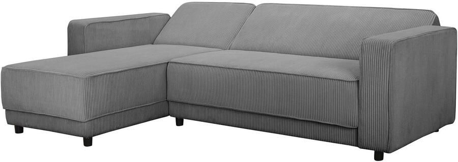 Dorel Home Hoekbank Allie slaapbank 230 cm met relaxfunctie in de rugleuning Slaapbank functie (108 194 5 cm) trendy ribfluweel of onderhoudsvriendelijk velours - Foto 9