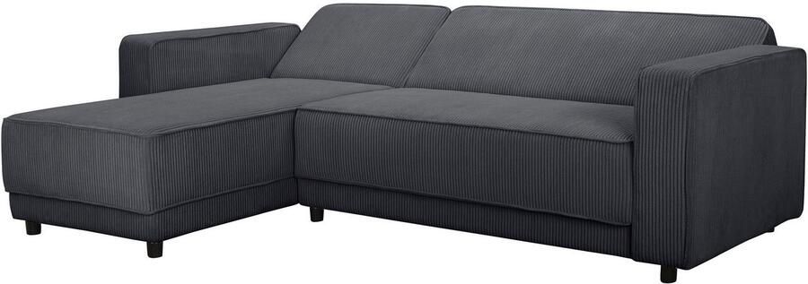 Dorel Home Hoekbank Allie slaapbank 230 cm met relaxfunctie in de rugleuning Slaapbank functie (108 194 5 cm) trendy ribfluweel of onderhoudsvriendelijk velours - Foto 9