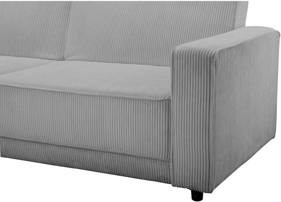 Dorel Home Hoekbank Allie slaapbank 230 cm met relaxfunctie in de rugleuning Slaapbank functie (108 194 5 cm) trendy ribfluweel of onderhoudsvriendelijk velours - Foto 2