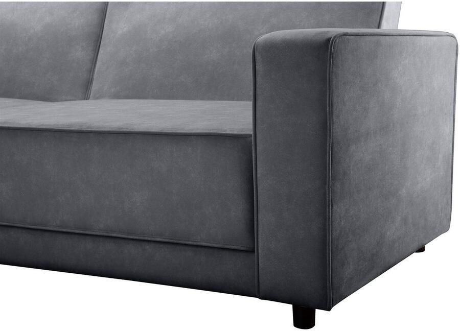 Dorel Home Hoekbank Allie slaapbank 230 cm met relaxfunctie in de rugleuning Slaapbank functie (108 194 5 cm) trendy ribfluweel of onderhoudsvriendelijk velours - Foto 2