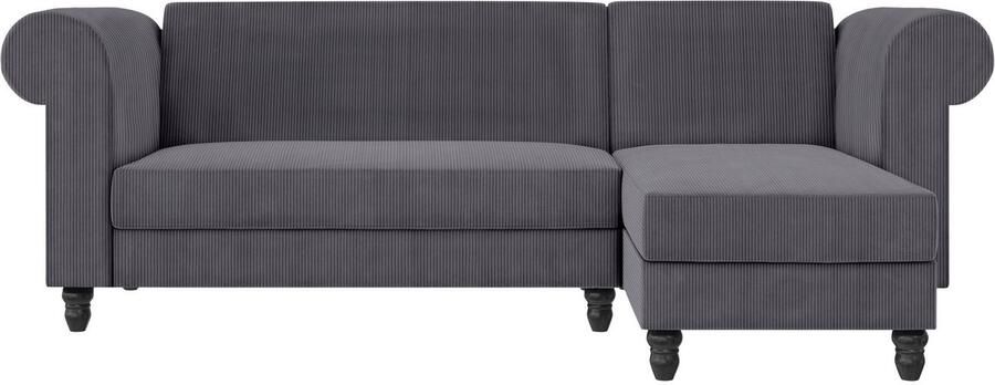 Dorel Home Hoekbank Felix II L-model bedbank 241cm (ligoppervlak 108x195 cm) - Foto 13