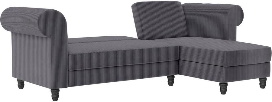 Dorel Home Hoekbank Felix II L-model bedbank 241cm (ligoppervlak 108x195 cm) - Foto 14