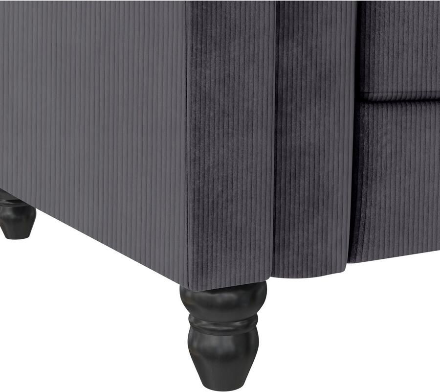 Dorel Home Hoekbank Felix II L-model bedbank 241cm (ligoppervlak 108x195 cm) - Foto 4