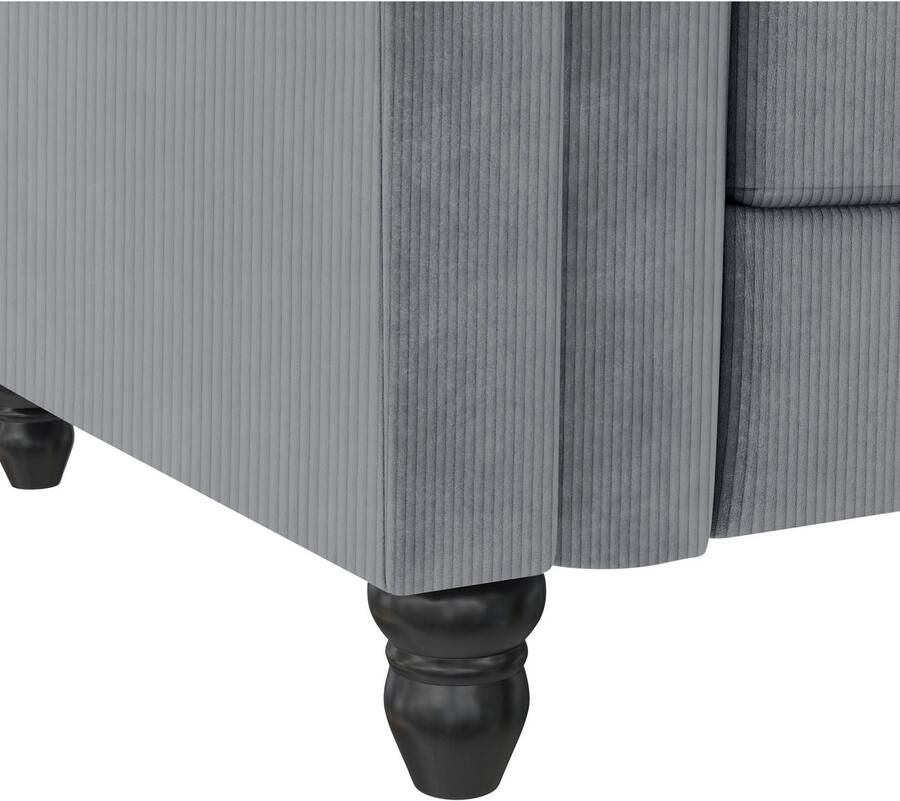 Dorel Home Hoekbank Felix II L-model bedbank 241cm (ligoppervlak 108x195 cm) - Foto 4