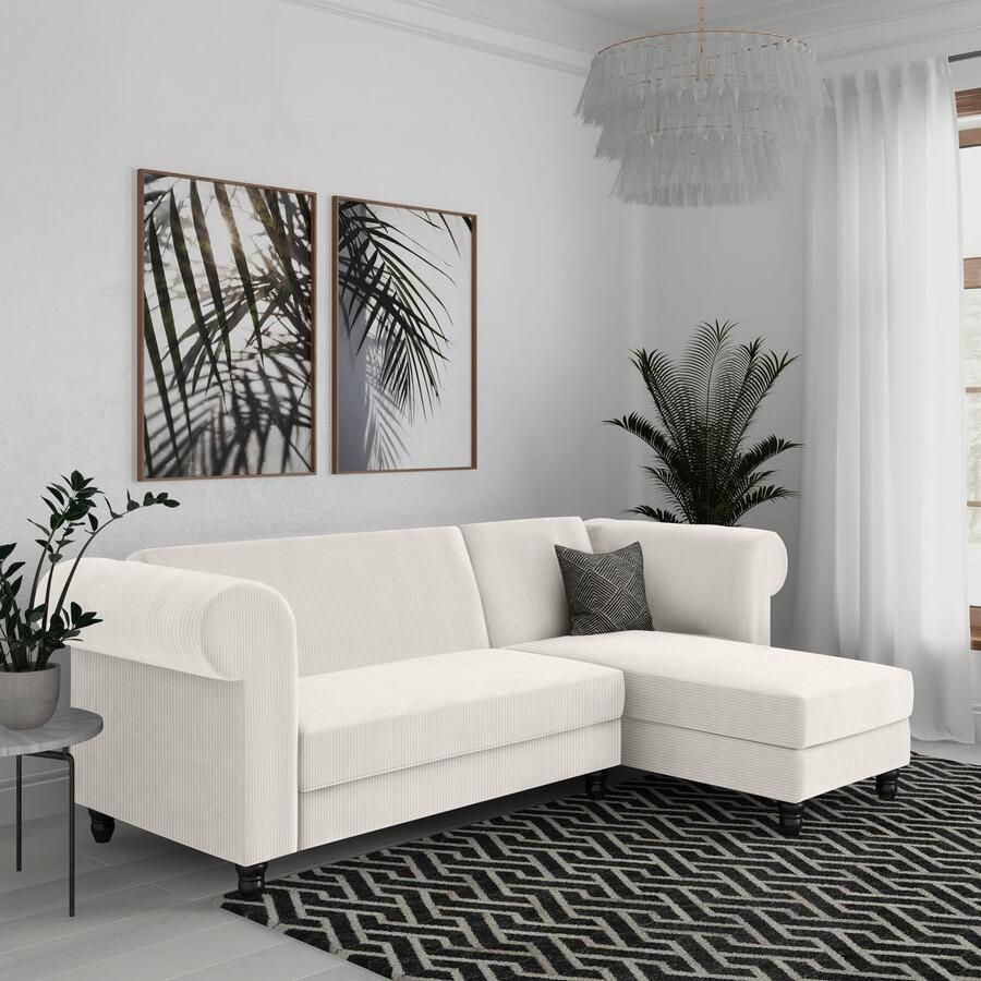 Dorel Home Hoekbank Felix II L-model bedbank 241cm (ligoppervlak 108x195 cm) - Foto 2