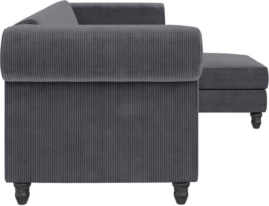 Dorel Home Hoekbank Felix II L-model bedbank 241cm (ligoppervlak 108x195 cm) - Foto 6
