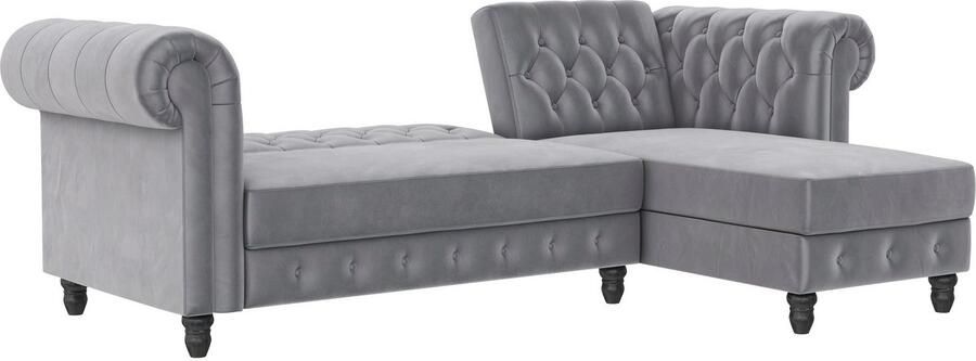 Dorel Home Hoekbank Felix L-model 241 cm (ligoppervlak108x195 cm) récamier verwisselbaar - Foto 11