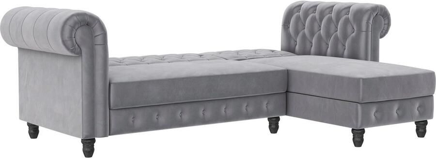 Dorel Home Hoekbank Felix L-model 241 cm (ligoppervlak108x195 cm) récamier verwisselbaar - Foto 14