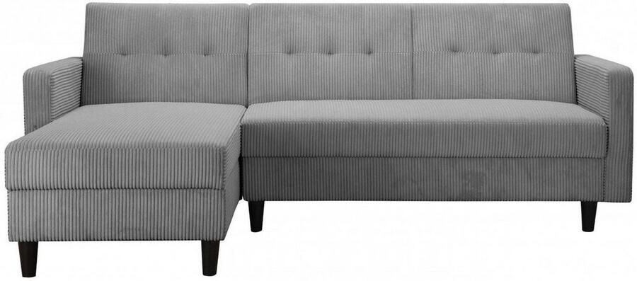 Dorel Home Hoekbank Hartford II met slaapfunctie en bergruimte récamier aan beide kanten te monteren - Foto 4