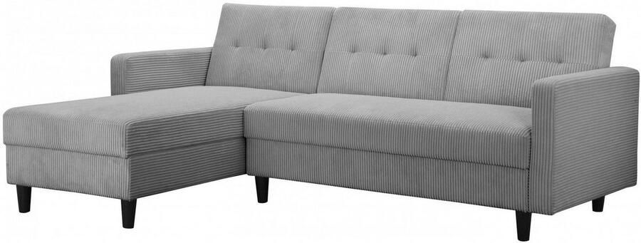 Dorel Home Hoekbank Hartford II met slaapfunctie en bergruimte récamier aan beide kanten te monteren - Foto 8