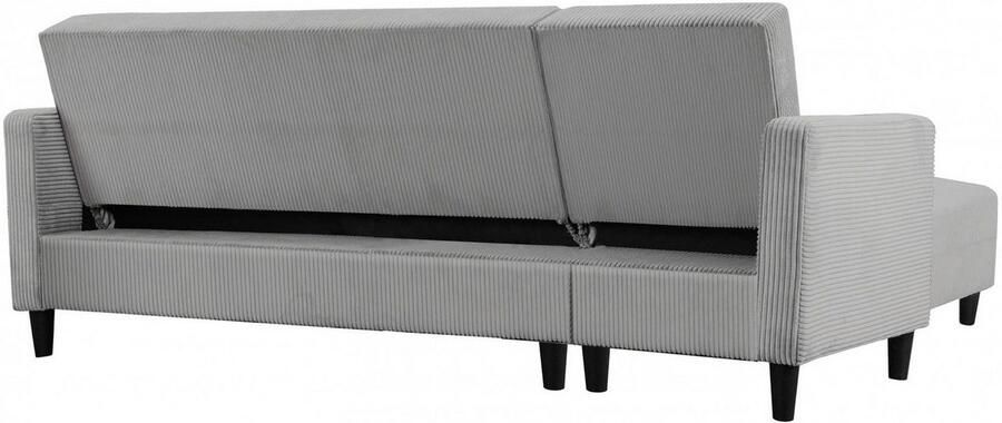 Dorel Home Hoekbank Hartford II met slaapfunctie en bergruimte récamier aan beide kanten te monteren - Foto 5