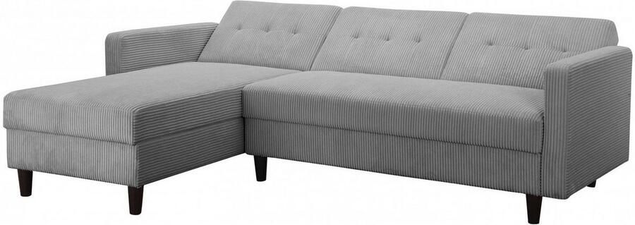 Dorel Home Hoekbank Hartford II met slaapfunctie en bergruimte récamier aan beide kanten te monteren - Foto 10