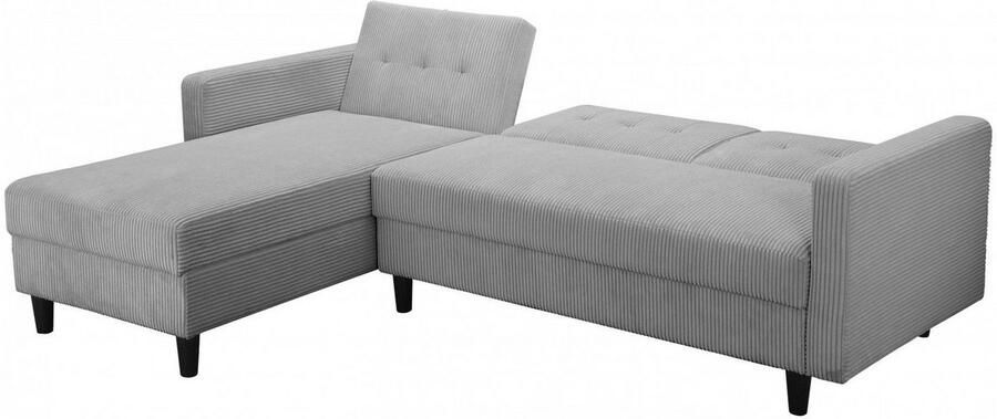 Dorel Home Hoekbank Hartford II met slaapfunctie en bergruimte récamier aan beide kanten te monteren - Foto 6