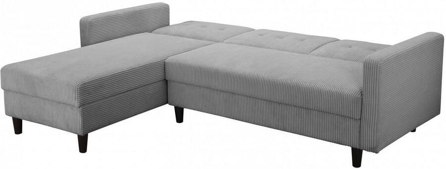 Dorel Home Hoekbank Hartford II met slaapfunctie en bergruimte récamier aan beide kanten te monteren - Foto 7