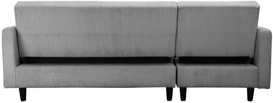 Dorel Home Hoekbank Hartford II met slaapfunctie en bergruimte récamier aan beide kanten te monteren - Foto 9