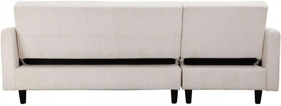 Dorel Home Hoekbank Hartford II met slaapfunctie en bergruimte récamier aan beide kanten te monteren - Foto 7