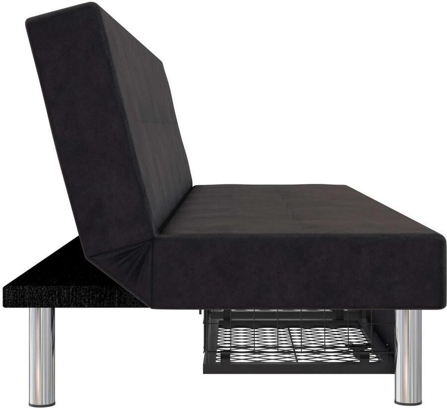Notio Living Erica Futon met opbergruimte in antraciet microvezel - Foto 2
