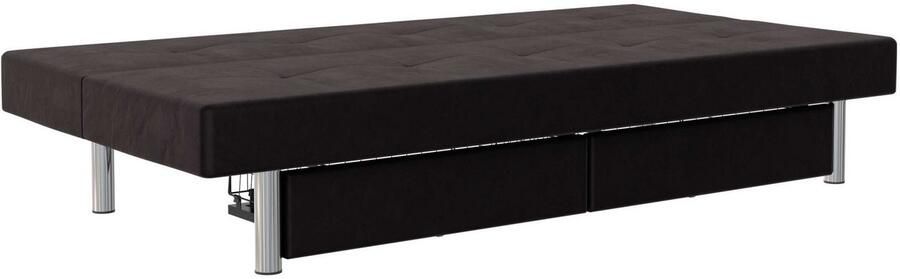Notio Living Erica Futon met opbergruimte in antraciet microvezel - Foto 6