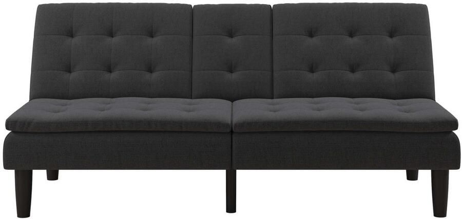 Notio Living Maine Slaapbank 3-zits in stof antraciet (81 x 191 x 91 cm) - Foto 2
