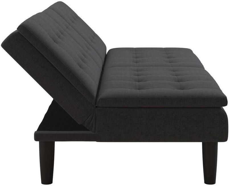 Notio Living Maine Slaapbank 3-zits in stof antraciet (81 x 191 x 91 cm) - Foto 6